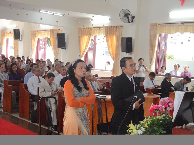 Long Khánh Protestant Church at  Xuan An Ward, Long Khanh town holds ceremony for the appointment of its superintendent